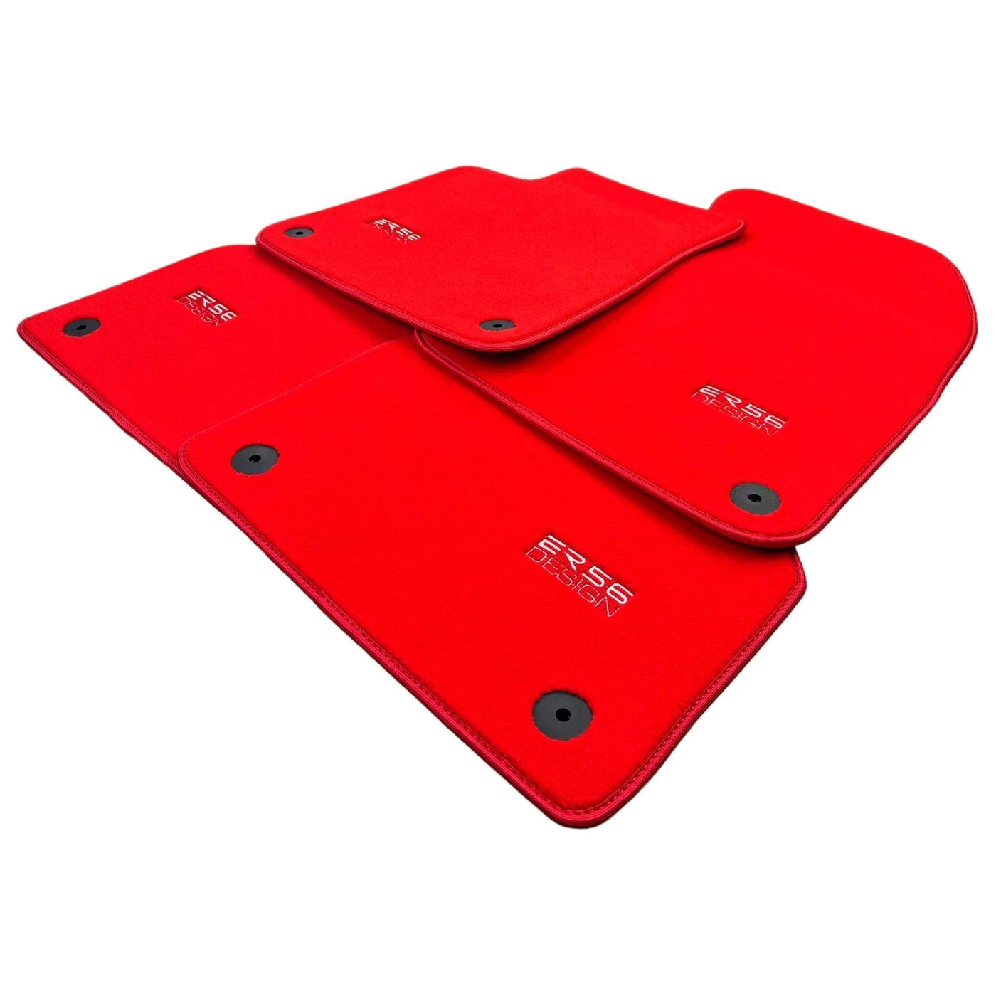 Red Floor Mats for Audi A6 - C6 Avant Facelift (2008-2011) | ER56 Design - AutoWin