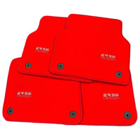 Red Floor Mats for Audi A6 - C6 Sedan (2004-2008) | ER56 Design - AutoWin