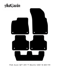 Red Floor Mats for Audi Q7 4M (2015-2019) | ER56 Design - AutoWin