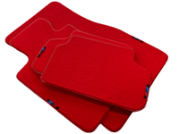 Red Floor Mats For BMW 1 Series E82 With M Package AutoWin Brand - AutoWin