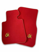 Red Floor Mats For BMW 3 Series E36 Convertible ROVBUT Brand Tailored Set Perfect Fit Green SNIP Collection - AutoWin
