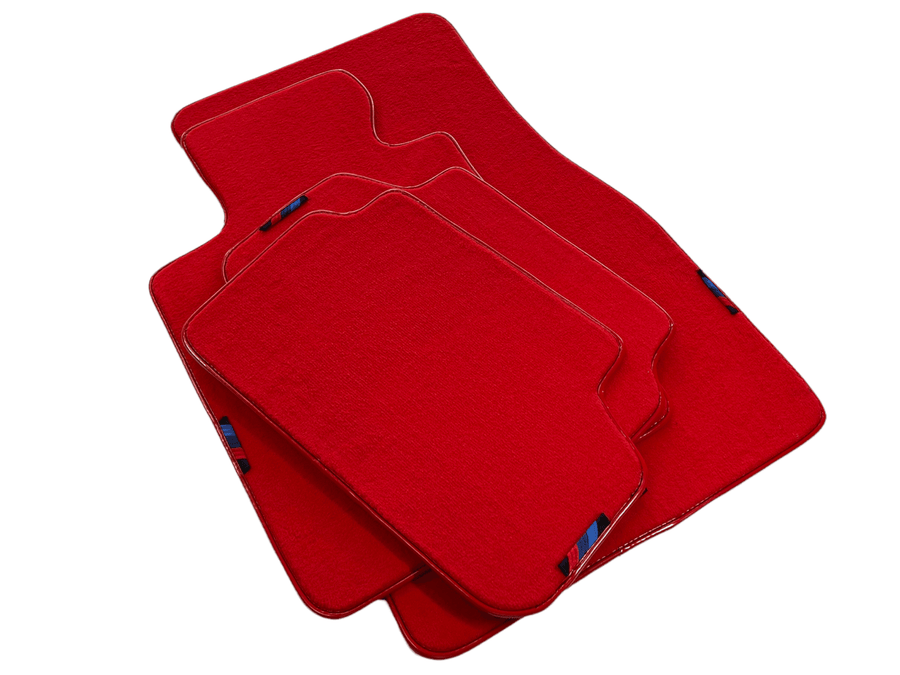 Red Floor Mats For BMW 3 Series G20 With M Package AutoWin Brand - AutoWin