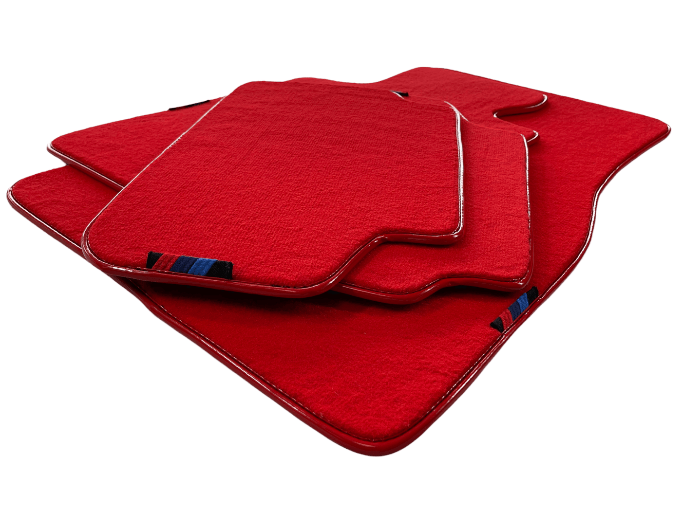 Red Floor Mats For BMW 6 Series F12 With M Package AutoWin Brand - AutoWin