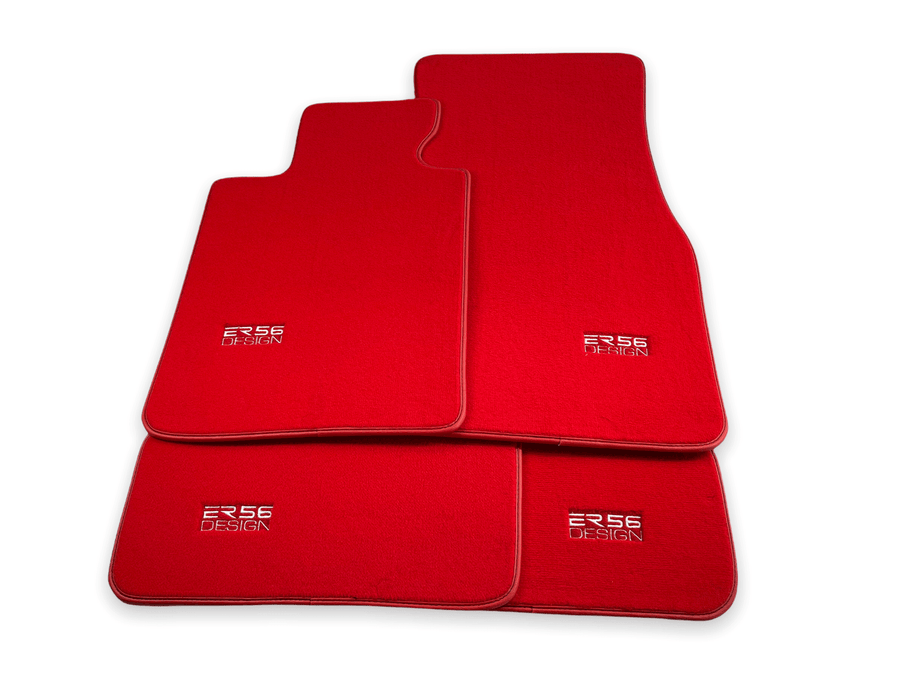 Red Floor Mats For BMW X5 Series E53 - ER56 Design Brand - AutoWin
