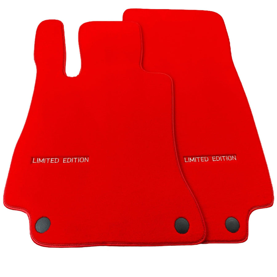 Red Floor Mats For Mercedes Benz CLA-Class X118 Shooting Brake (2019-2023) | Limited Edition - AutoWin