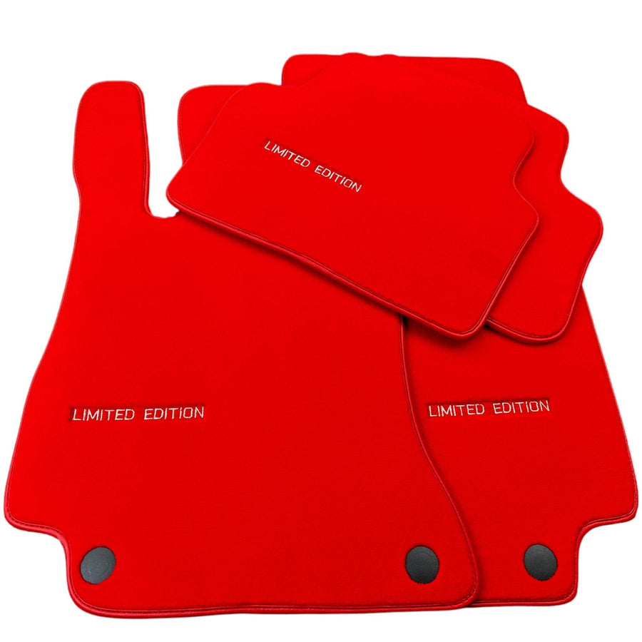 Red Floor Mats For Mercedes Benz GLC-Class X253 SUV (2019-2023) | Limited Edition - AutoWin