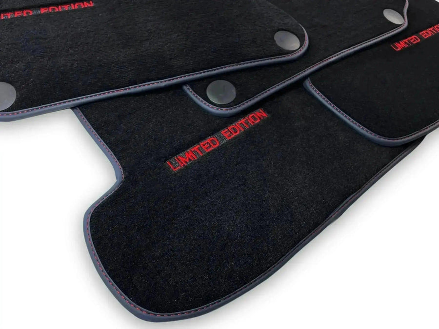 Red Floor Mats For Mercedes Benz GLE-Class W166 Allrounder (2015-2019) | Limited Edition - AutoWin