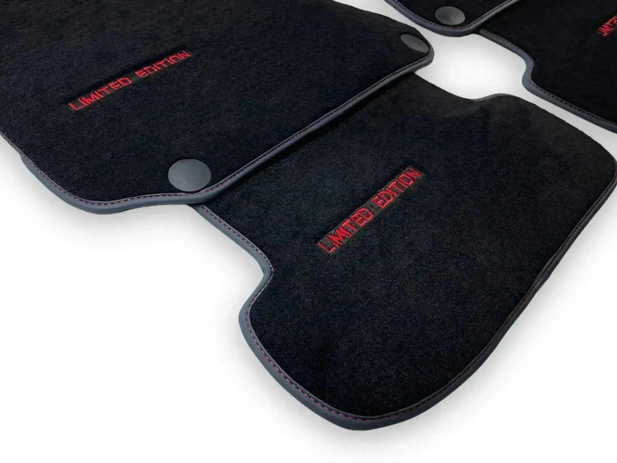 Red Floor Mats For Mercedes Benz GLE-Class W166 Allrounder (2015-2019) | Limited Edition - AutoWin