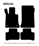 Red Floor Mats For Mercedes Benz GLK-Class X204 (2008-2012) | Limited Edition - AutoWin