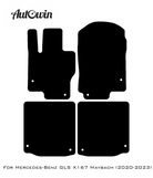 Red Floor Mats For Mercedes Benz GLS-Class X167 Maybach (2020-2023) | Limited Edition - AutoWin