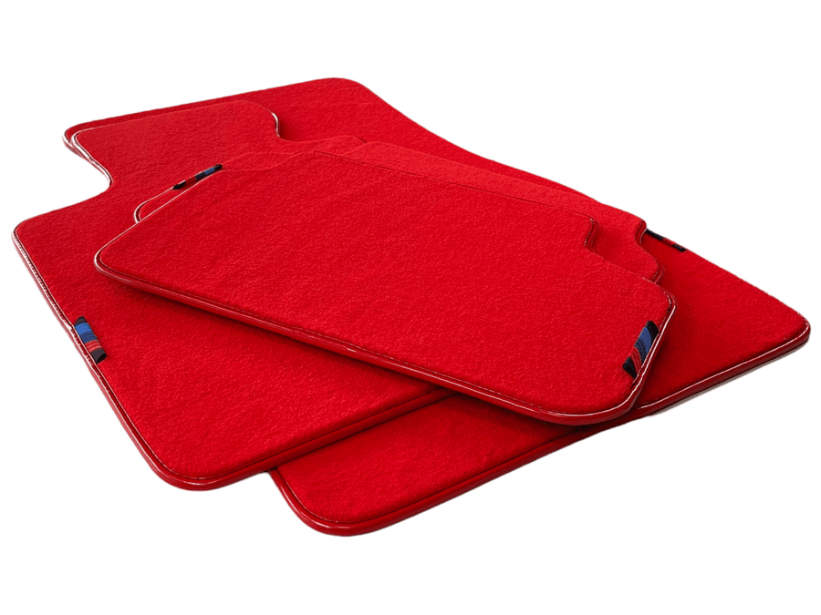 Red Mats For BMW M6 E64 Convertible With M Package AutoWin Brand - AutoWin