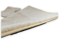 Luxury White Sheepskin Floor Mats for Rolls Royce Dawn Rr6