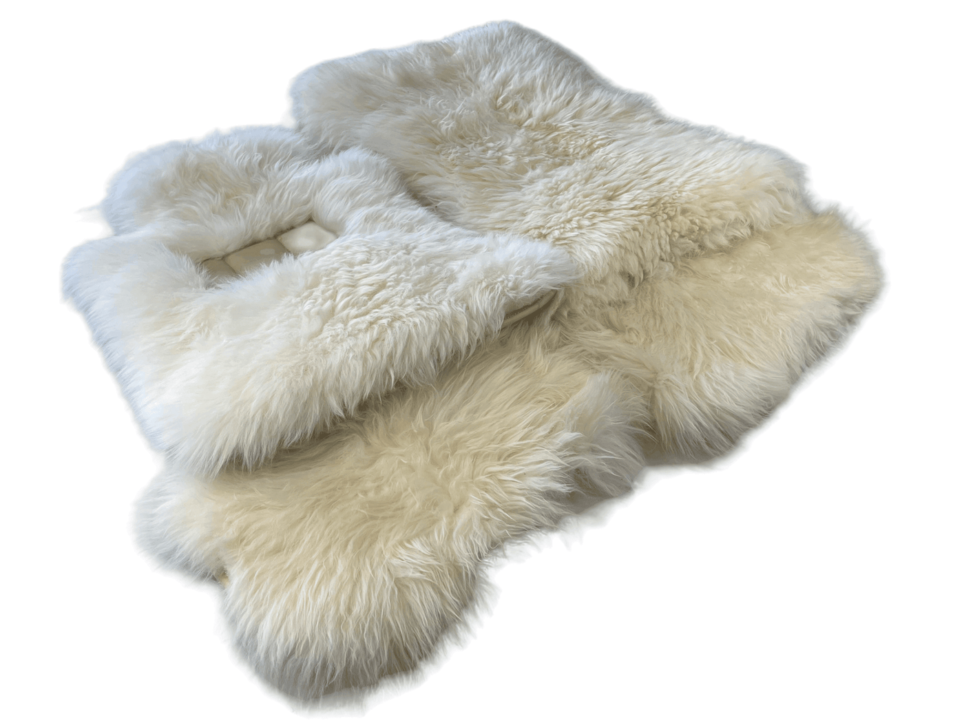 White Sheepskin Floor Mats For Rolls Royce Wraith 2013–2023 Er56 Design - AutoWin